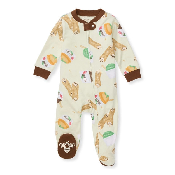 Gelato & Cannoli Organic Cotton Pajamas - Newborn | Burts Bees Baby