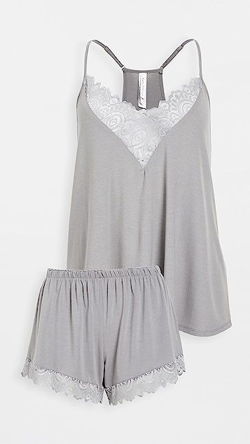 Floretta II Knit Cami Pajama Set with Lace Trim | Shopbop
