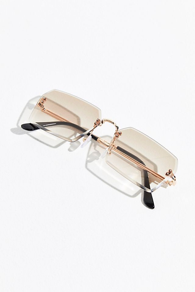 Y2k Rimless Rectangle Sunglasses | Free People (Global - UK&FR Excluded)