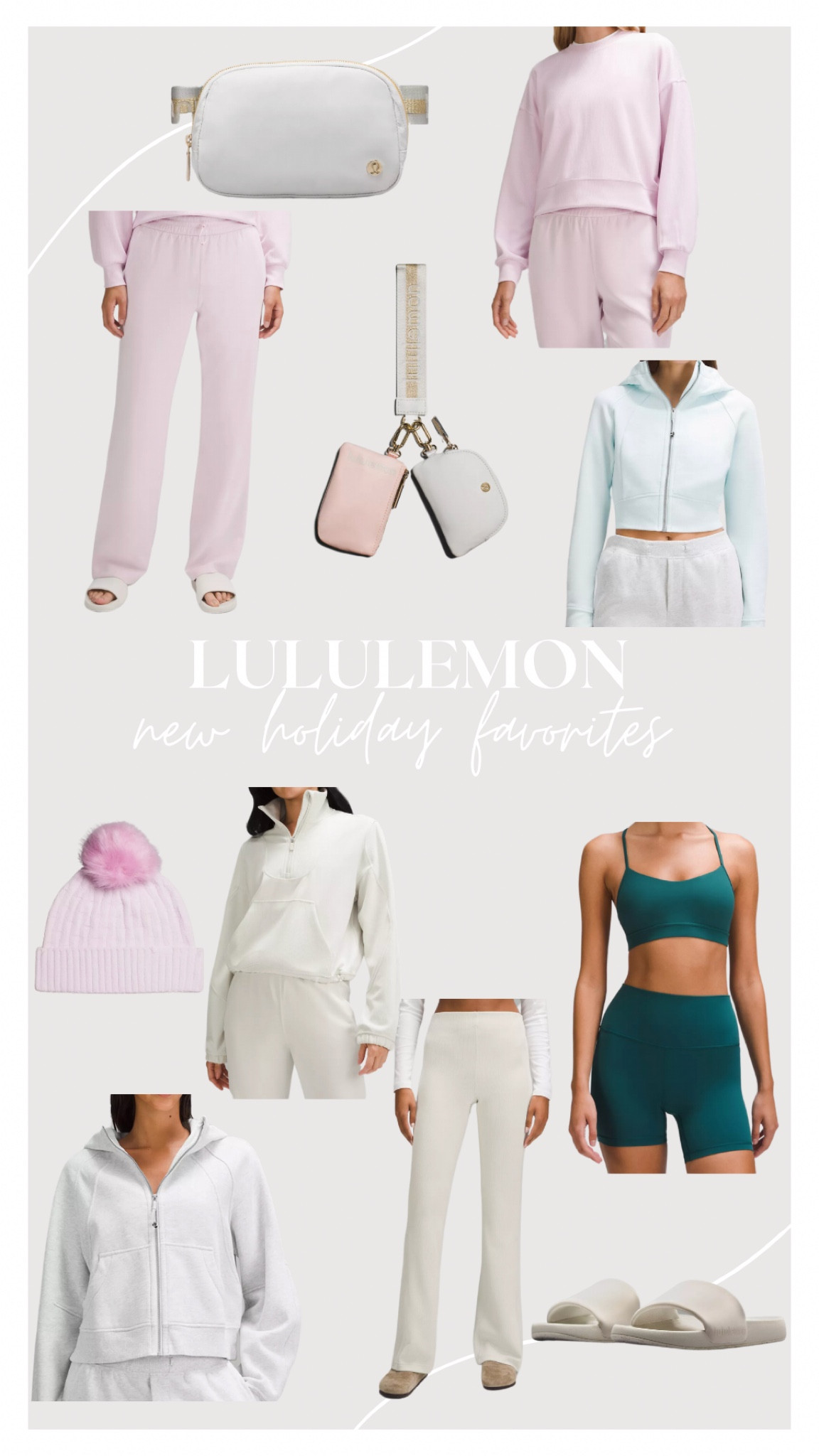 Lululemon new holiday favorites!!! I love all of these new colors for the holidays🤍✨🫶🏼 If you are looking to treat yourself or a gift for Christmas, these are some amazing finds! 

Height: 5’6
Size: 4

#LTKHoliday #LTKstyletip #LTKGiftGuide