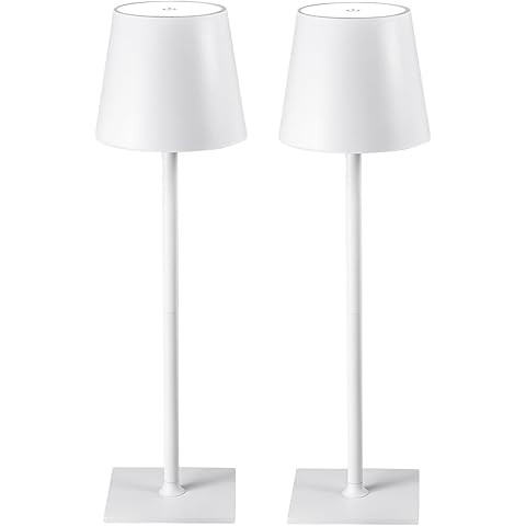 KDG 2 Pack Cordless Table Lamp, Portable LED Desk Lamp, 5000mAh Battery Operated, 3 Color Steples... | Amazon (US)