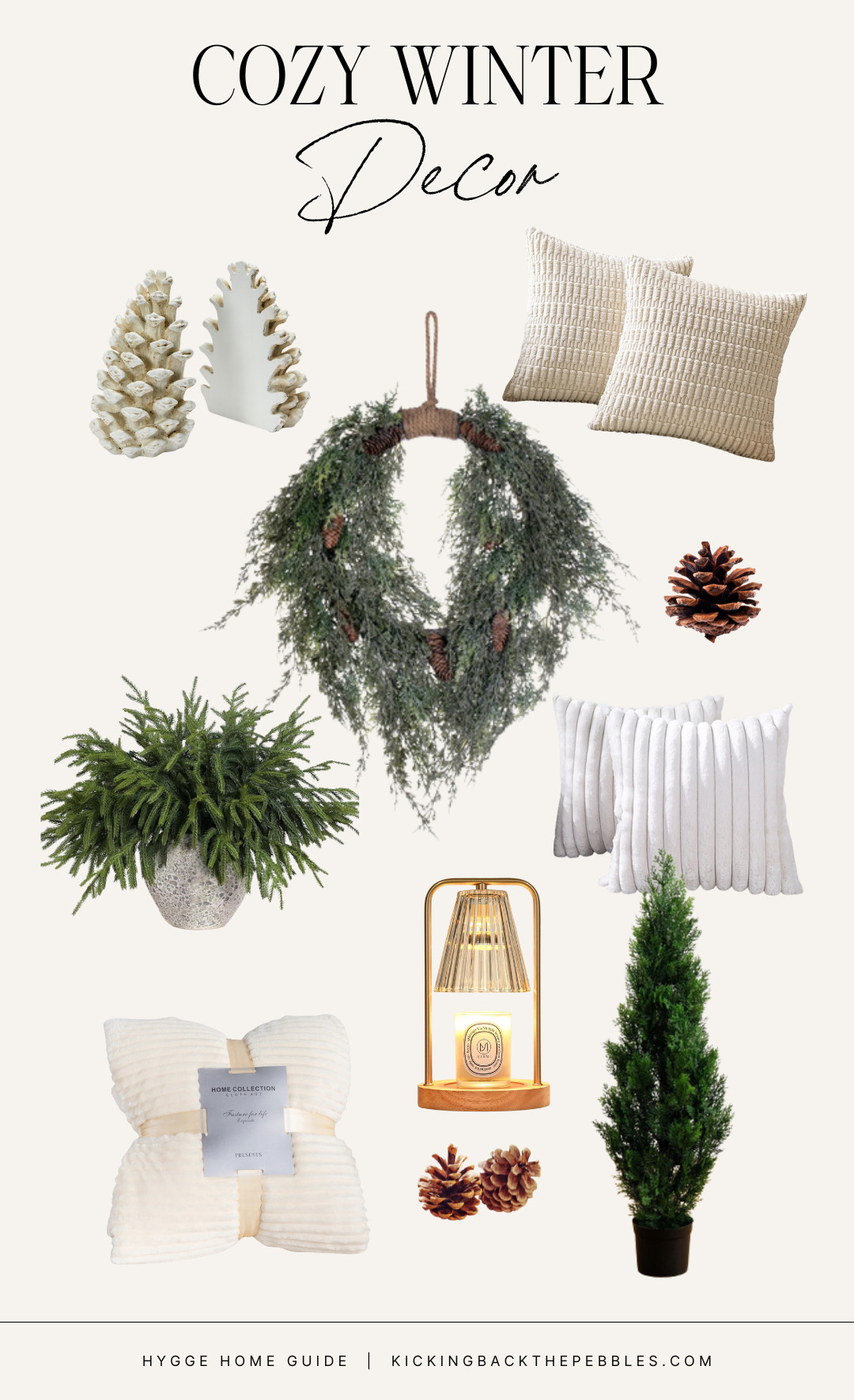 Cozy up your home this winter and transition from holiday cheer to a hygge haven! ❄️✨ Shop the perfect blend of comfort and style with faux fur pillows, sherpa blankets, pine accents, and candle warmers to set the mood. 🕯️🌿 #WinterVibes #HyggeHome #HomeInspo #CozyHome #WinterAesthetic  

 #LTKSeasonal #LTKHome #LTKFindsUnder100