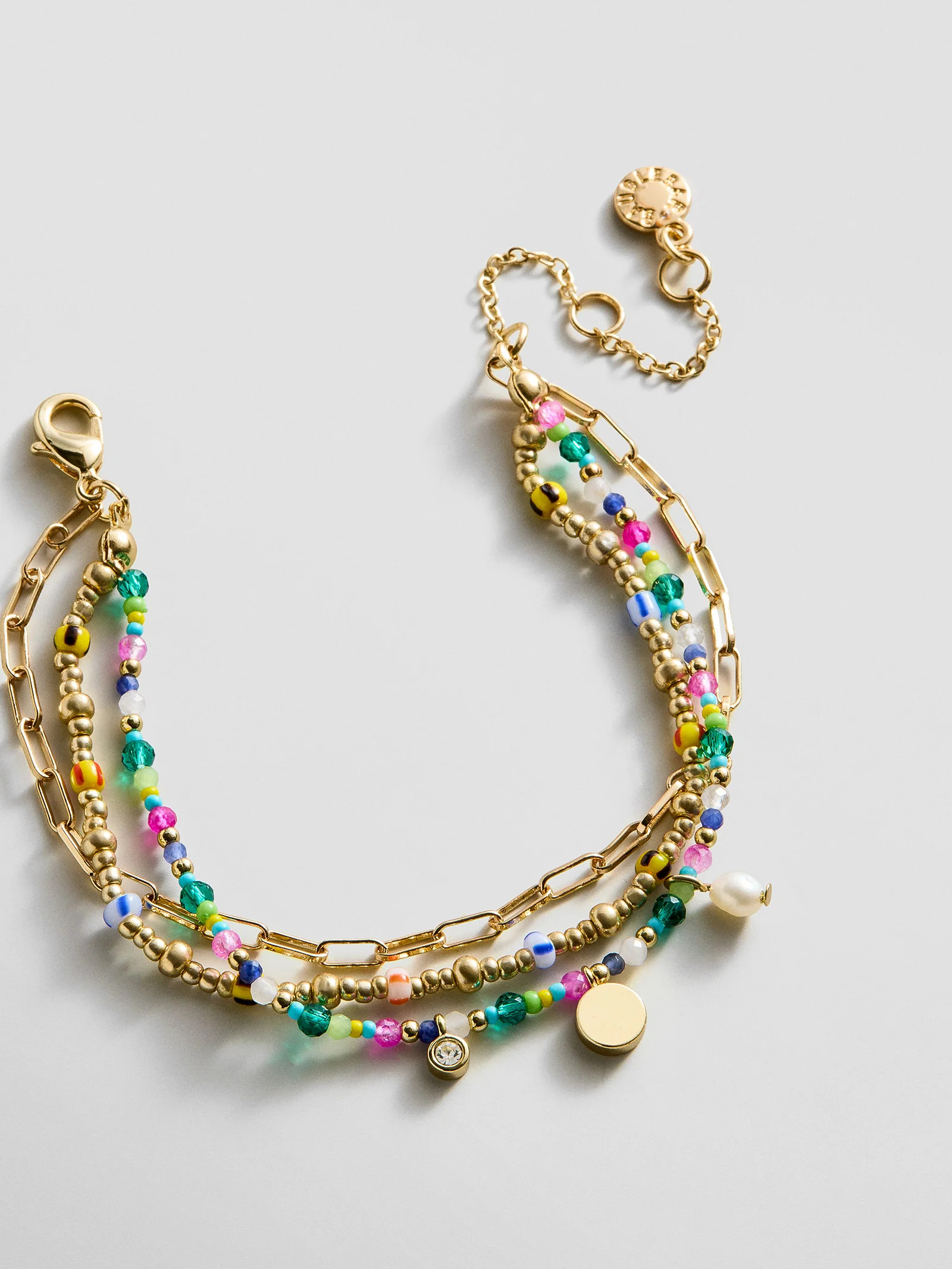 Rowan Semi-Precious Layered Bracelet - St. Tropez | BaubleBar