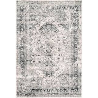 nuLOOM Vintage Speckled Shaunte 10 ft. x 14 ft. Silver Area Rug CFDR05A-10014 - The Home Depot | The Home Depot