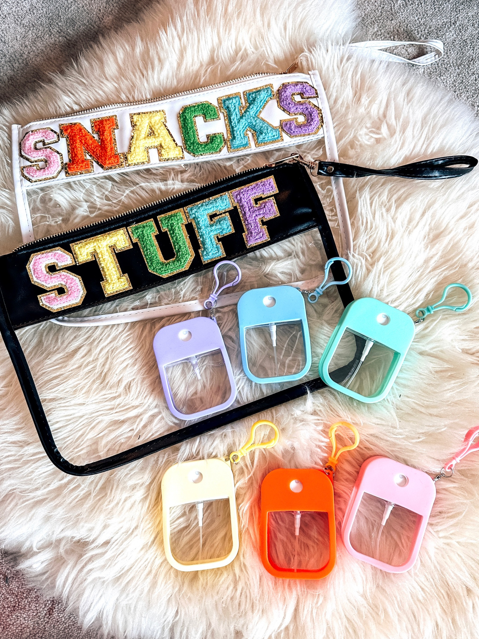 These refillable hand sanitizer spray bottles are perfect for moms and kids. I keep one in each one of my bags and attached one to my daughters lunch bag! Also great for taking on your carry on! I also linked to the hand sanitizer I use. It doesn’t dry out your hands! I do recommend using about 5-10 drops of essential oil to give it some scent though!

#LTKtravel #LTKitbag #LTKFind