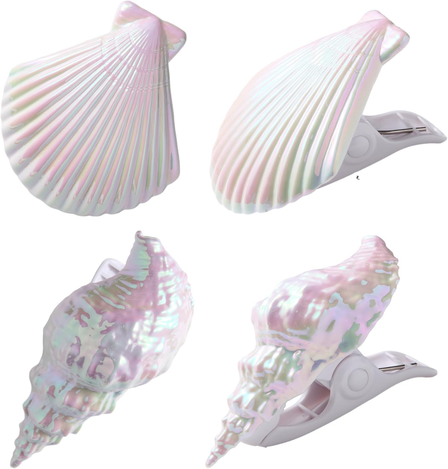Amazon.com: CaLoogn Shells Beach Towel Clips for Pool Chairs, Lounge Chairs, Drying Racks Decorat... | Amazon (US)