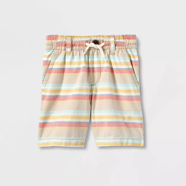OshKosh B'gosh Toddler Boys' Striped Woven Pull-On Shorts | Target