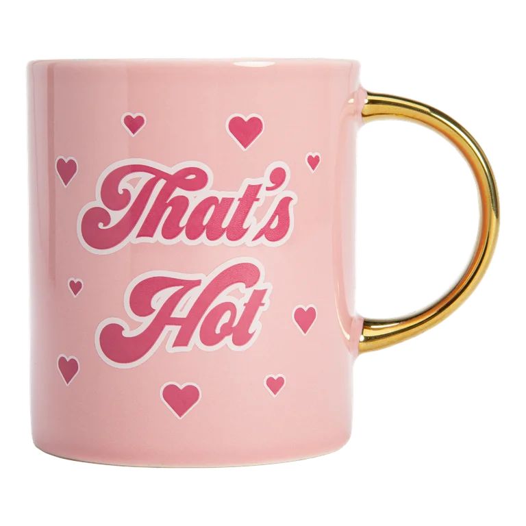 Paris Hilton Ceramic Coffee Mug, Large Coffee Cup with Gold Handle, 16 Ounces, That's Hot - Walma... | Walmart (US)