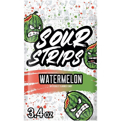 Sour Strips Watermelon Candy Peg Bag - 3.4oz | Target