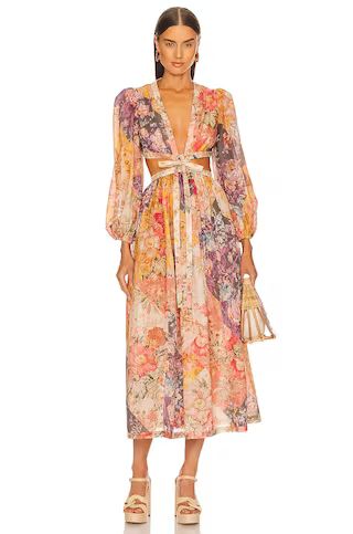 Zimmermann Patchwork Long Dress in Patch Floral from Revolve.com | Revolve Clothing (Global)