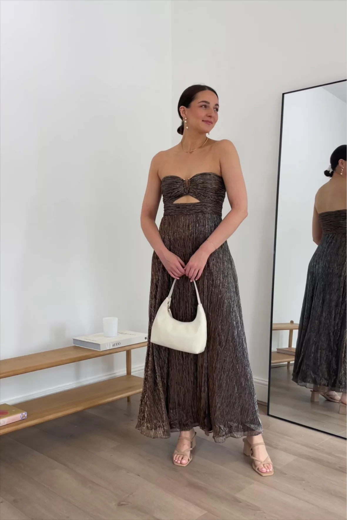 Andy Strapless Plisse Maxi Dress curated on LTK