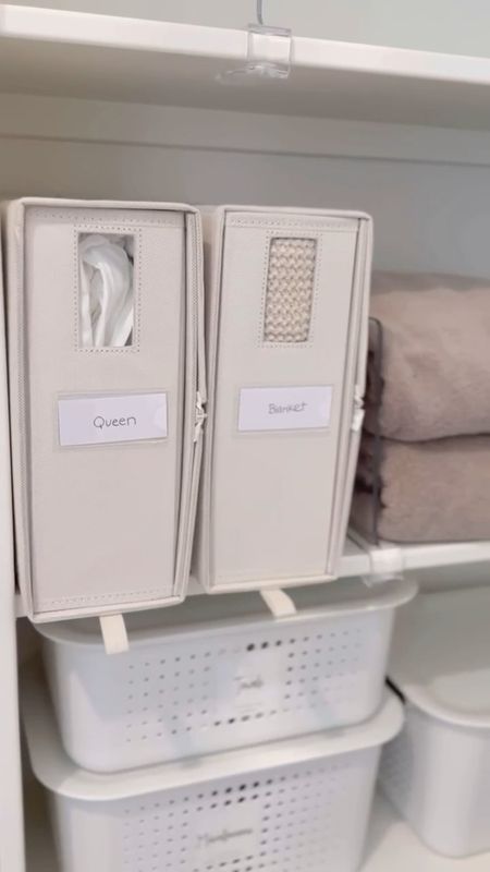 Easily organize any sheet, blanket, or linen in seconds with these organizers!! By far our favorite way to keep your closet clean & items easy to find👏

#LTKhome #LTKSeasonal #LTKVideo