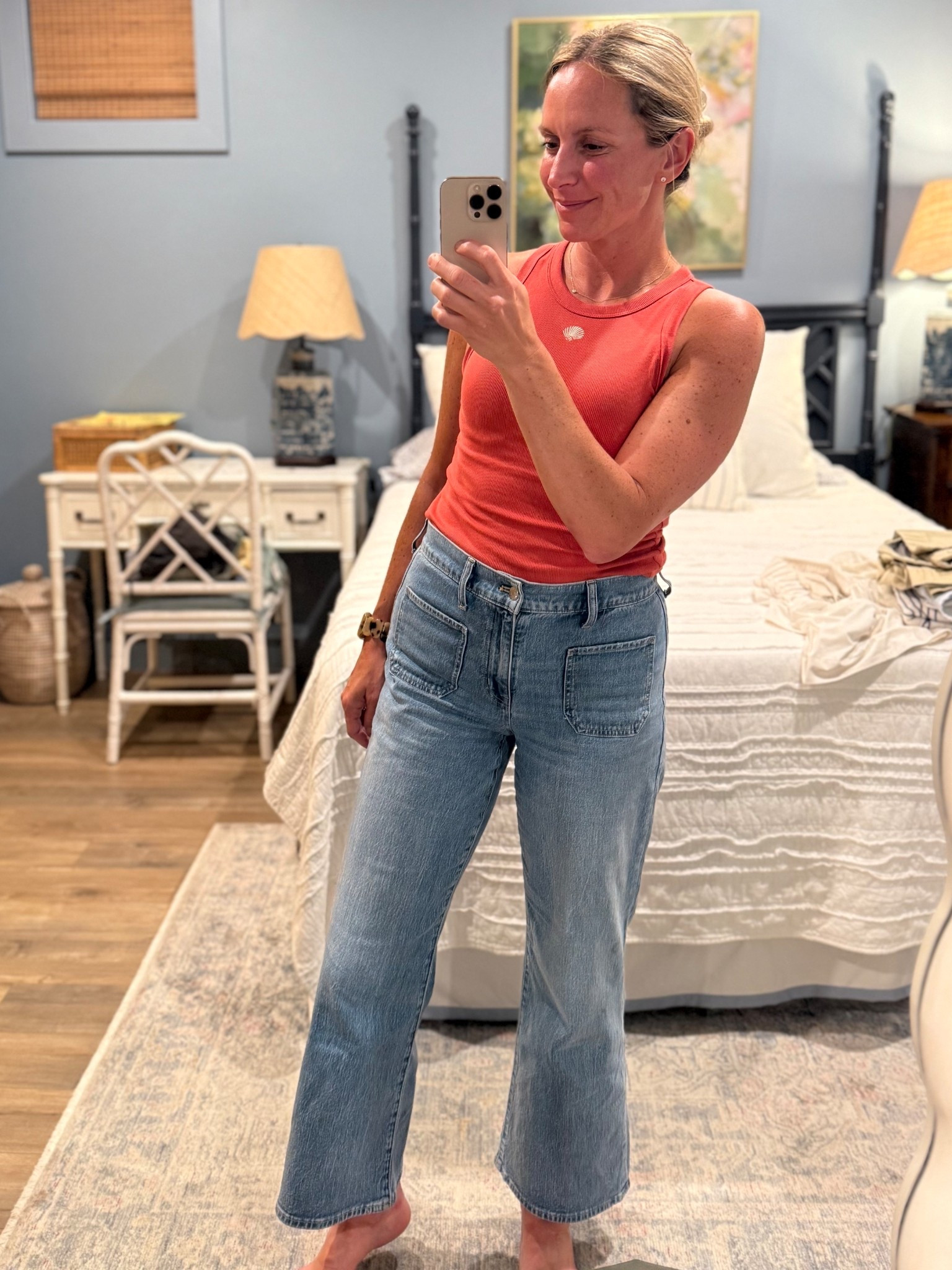 This tank will be my summer go-to. And it’s only $5! I have it in red and brown. I sized up a size in the tank, but size down a size in jeans.

#LTKStyleTip #LTKFindsUnder50 #LTKSeasonal