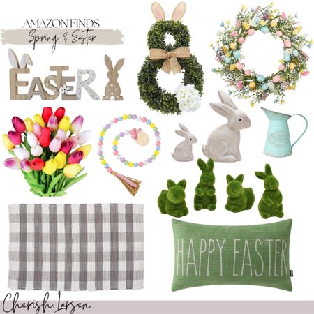 Amazon finds - Spring & Easter home decor! Linked some cute wreaths, doormat, throw pillow, and other decorations. All under $50!

#LTKhome #LTKunder100 #LTKunder50
