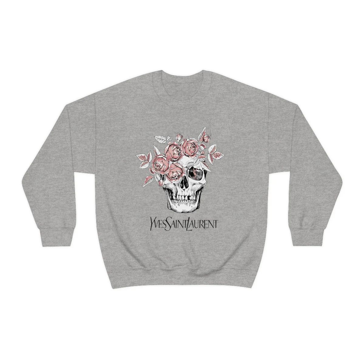 Skull Pink Roses Unisex Sweatshirt | Always Stylish Mama