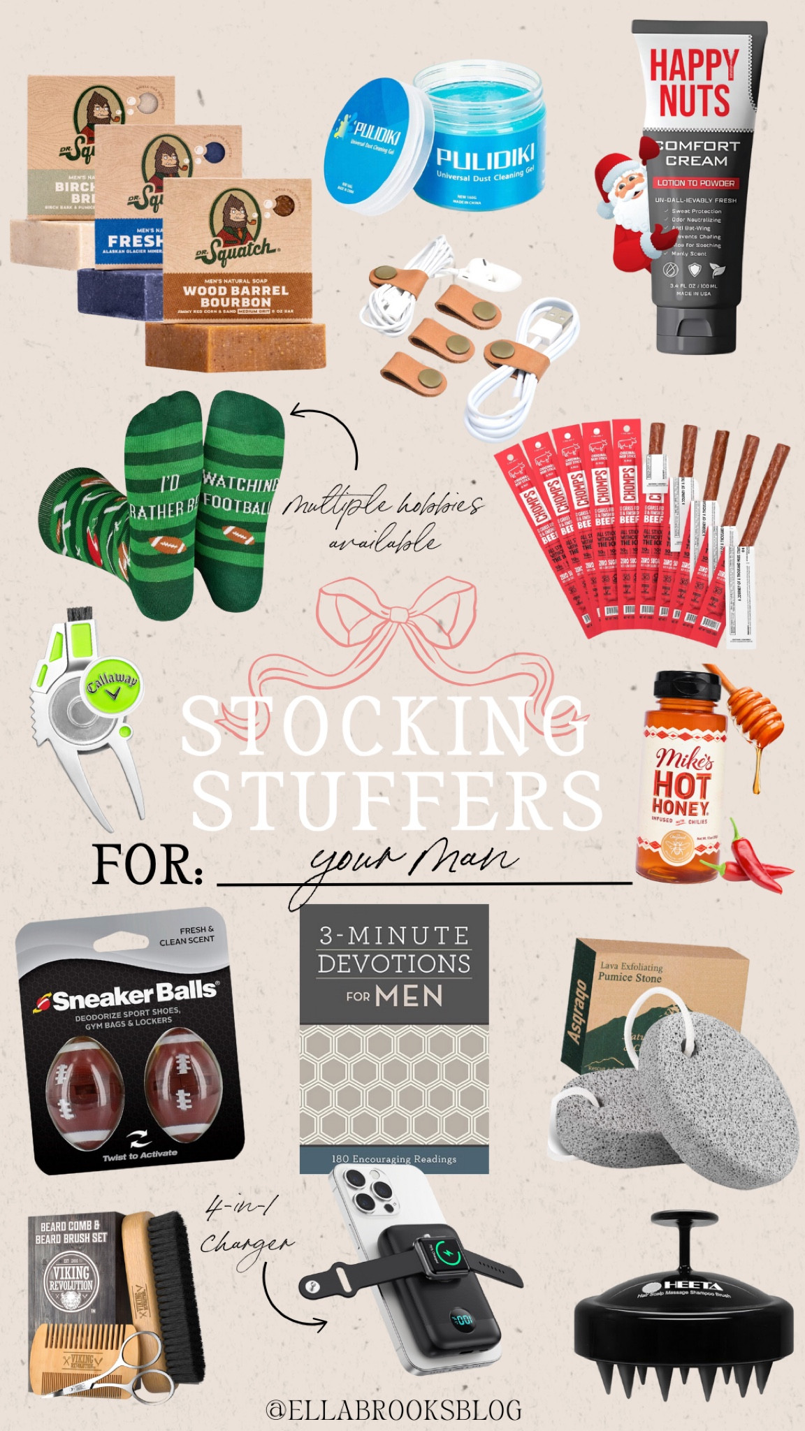 Stocking stuffers for men


Amazon gifts for him, Amazon stocking stuffers, football socks, sneaker balls, men’s devotional, chomps sticks, men’s body soap

#LTKHoliday #LTKSeasonal #LTKMens