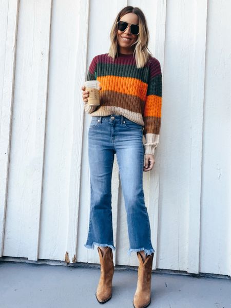 Stripe sweater for fall $65 and I’m wearing a size small 🍂

#LTKstyletip #LTKfindsunder100