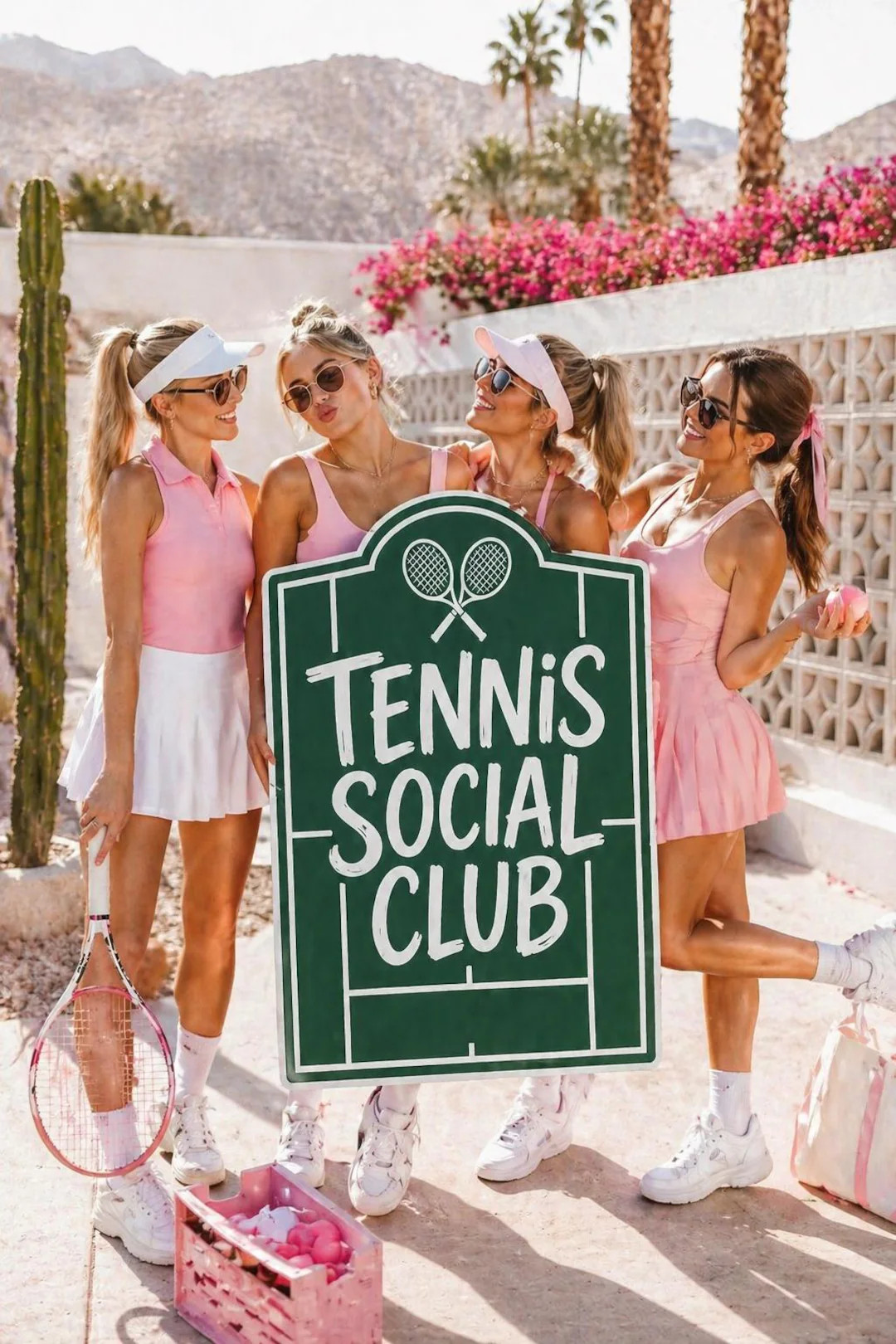 Tennis Social Club Party Prop, Preppy Tennis Birthday Decor, Country Club Theme Party, 3ft Cardbo... | Etsy (Global)