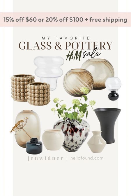 All my favorite affordable glass and pottery vases from H&M. Cast some gorgeous shadows with these beautiful silhouettes and transparent shapes!

#homedecor #smokeyglass #glassvases #pottery #handm #hm #salealert #amberglass

#LTKFind #LTKunder50 #LTKSale