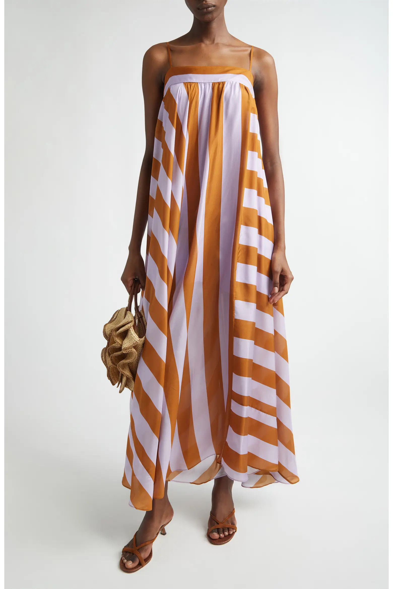 Indra Stripe Silk Maxi Dress (Women) | Nordstrom | Nordstrom
