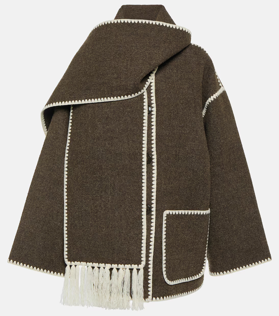 Embroidered wool-blend scarf jacket | Mytheresa (US/CA)
