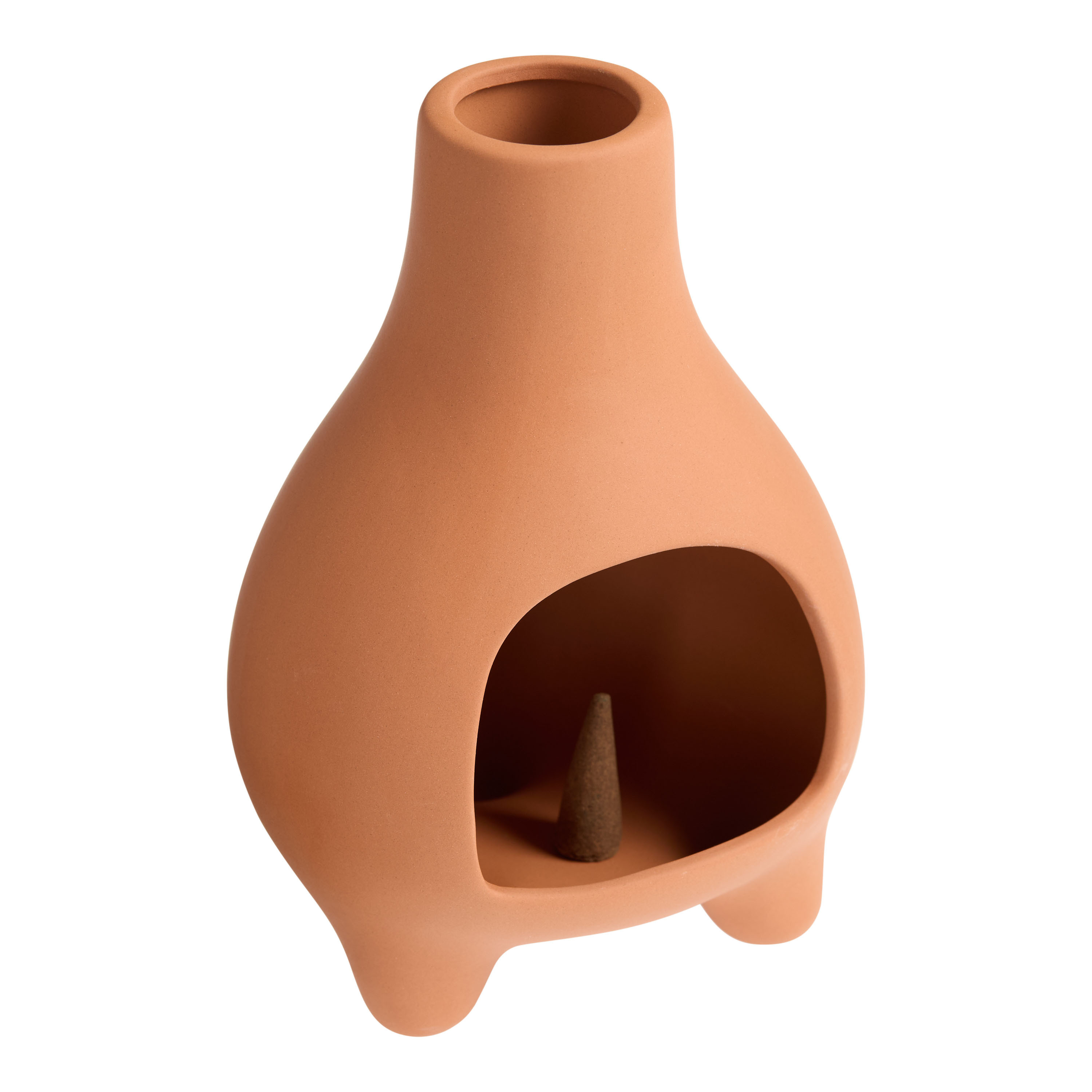 Terracotta Ceramic Chiminea Incense Holder | World Market