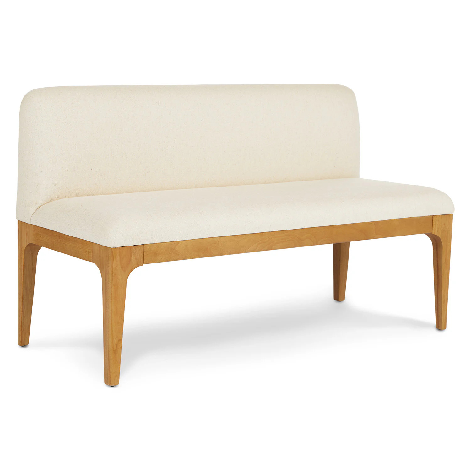 Rosin 53" Armless Banquette - Natural Oak and Sand Ivory | Article