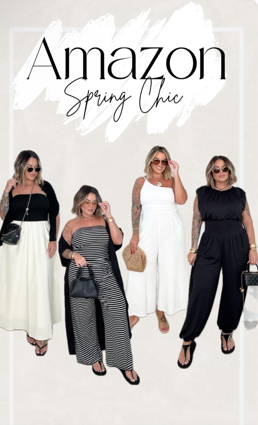 Left dress L
2 pc set XL
White jumpsuit L
Black jumpsuit XL
Also linked my cakes and I use my favorite strapless bra





#amazonfashion #springoutfits #springstyle #amazonfinds #midsizestyle #effortlessstyle #chicstyle #ootdinspo #styleinspo #amazonstyle #springfashion #casualchic #everydaystyle #ltkstyle #neutralstyle