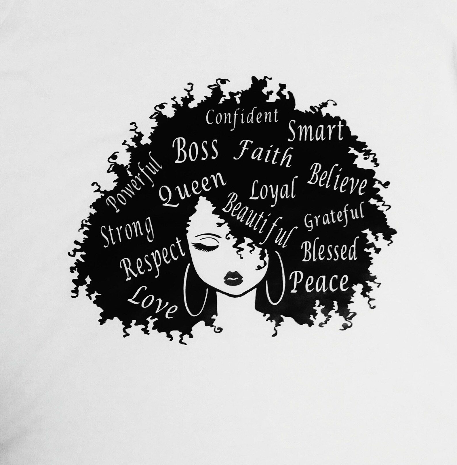 Custom Made T Shirt Personalized Afro Girl Women T Shirt - Etsy | Etsy (US)