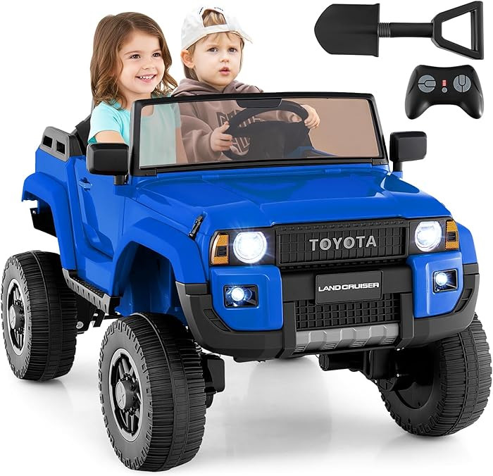 Costzon 24V 2 Seater Ride on Car for Kids, 4WD/2WD Switchable Licensed Toyota LC250 Ride on Truck... | Amazon (US)