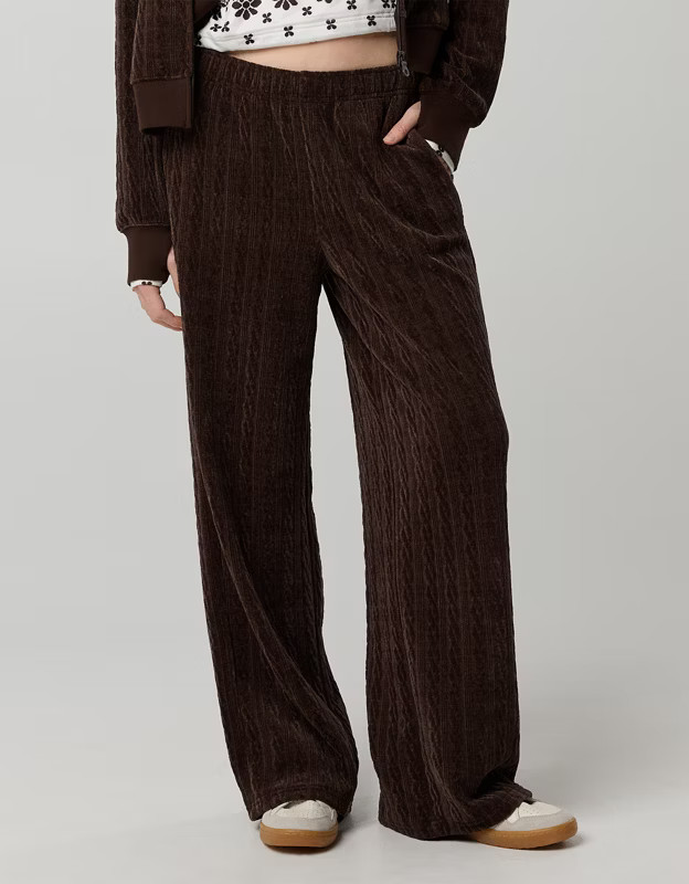 OFFLINE By Aerie Cable Lounge Trouser | Aerie