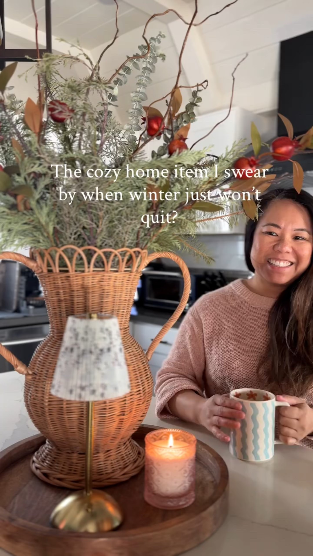 Cozy home decorating rule: we do not wait for permission from the calendar to tell us how we decorate. 

The rain and gloom have been relentless and if I am not getting any joy from being outside, I’m going to make joy happen inside. 

If my cozy home wants spring in February, she’s getting spring in February. Emotional support stems stay. Who else is over winter? 

This was the last of my cozy winter home decor series. Stay tuned and I’ll be announcing my spring home decor series soon! 💐 

Save this for your next spring decor moment and follow me to see what spring brings to my home.

The tulips are real but comment SHOP for links to the rest!