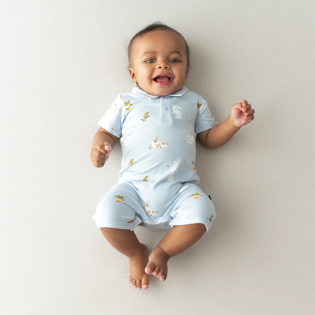 Polo Shortall in Ice Rabbit | Kyte BABY