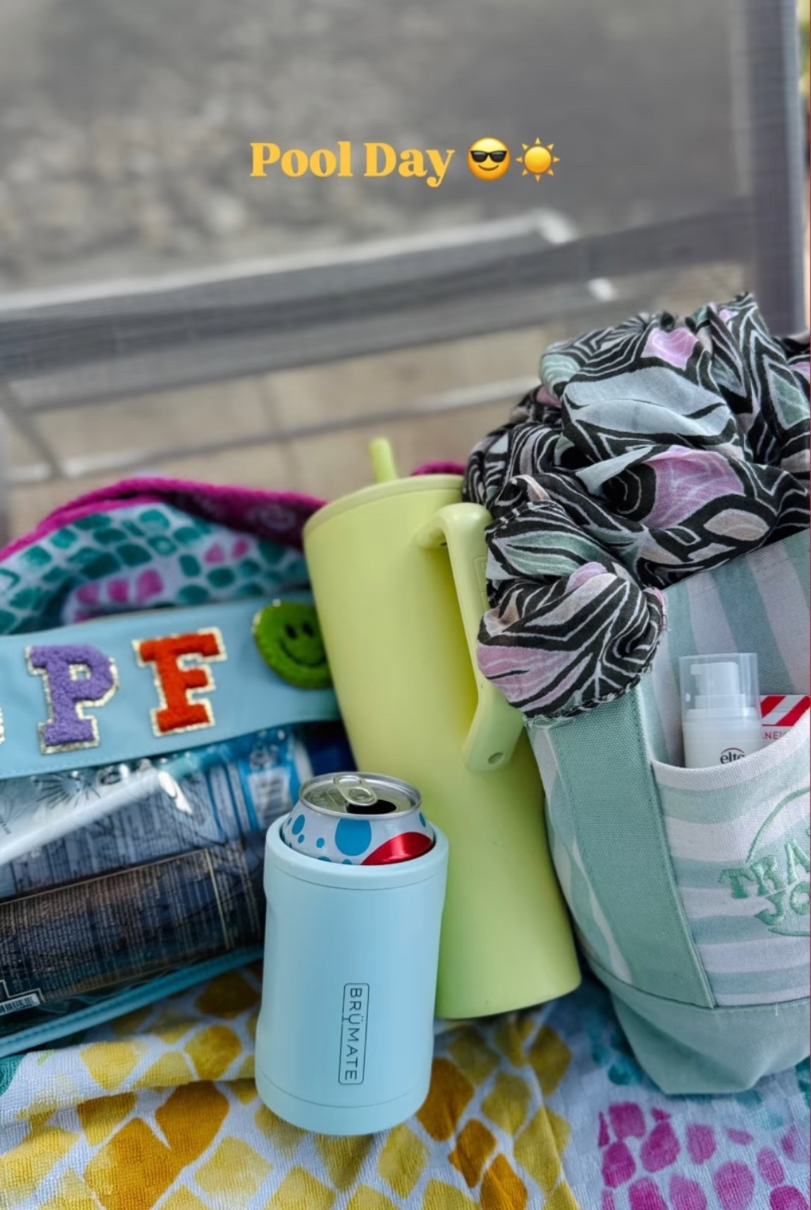 Pool Day Bag and my go to Tumbler Brumate -on sale today code CHILL