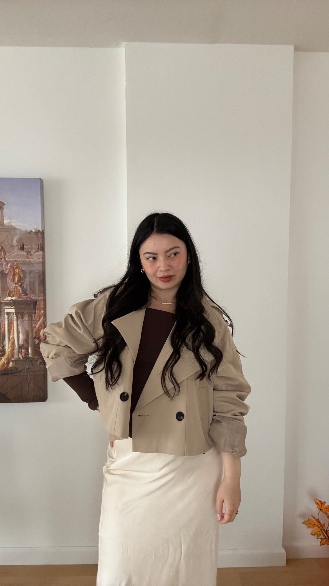 Brown toned fall comfy outfit 