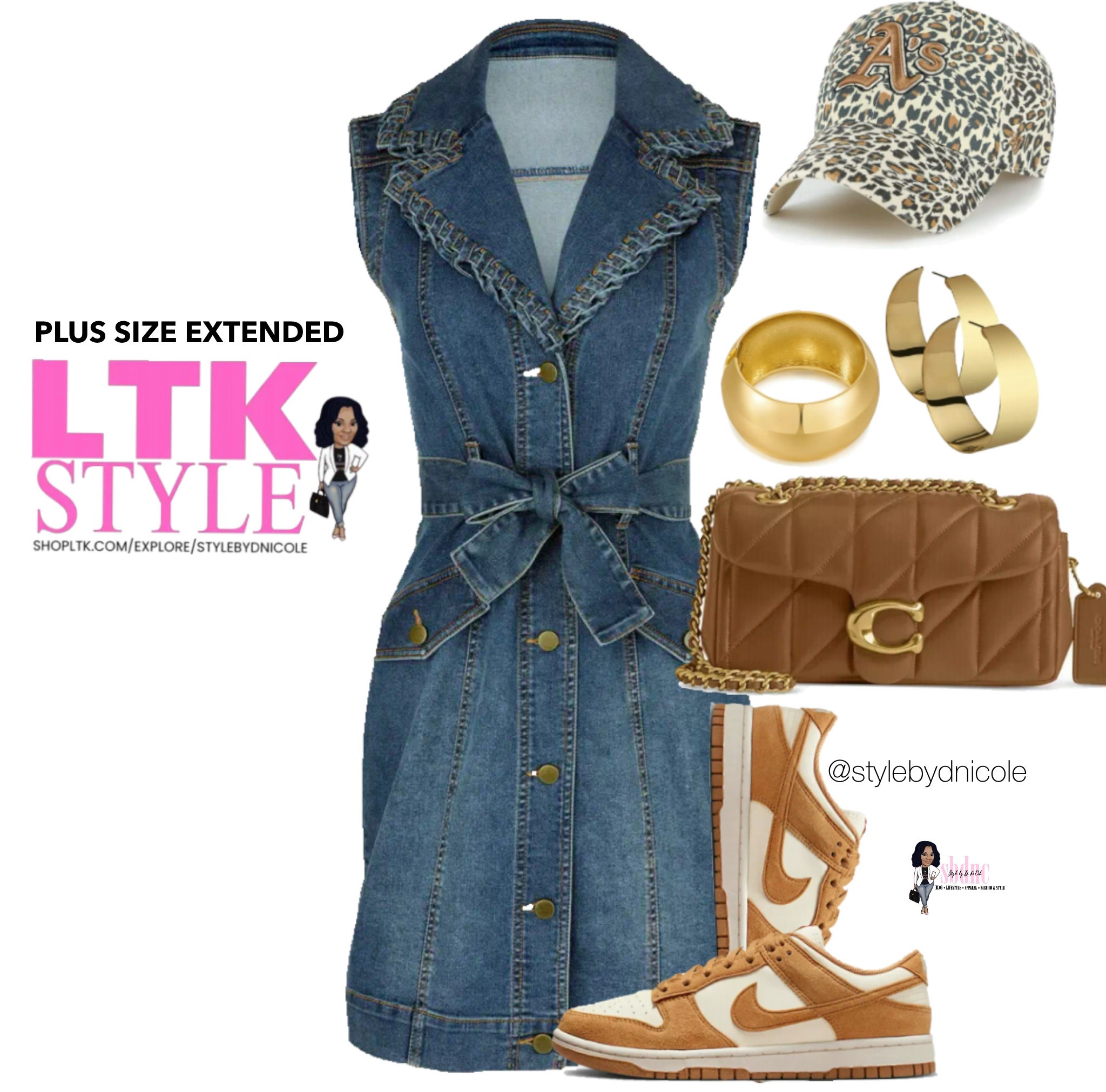 Caramel and denim with a hint of urban chic. 

Available in sizes S-3XL!

#LTKPlusSize #LTKMidsize #LTKFestival