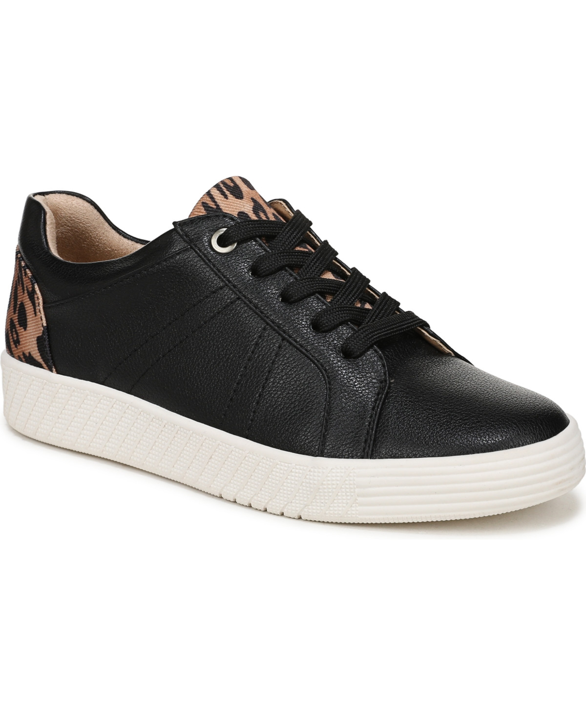 Soul Naturalizer Women's Neela Lace Up Sneakers - Leopard Fabric/Black Leather | Macy's