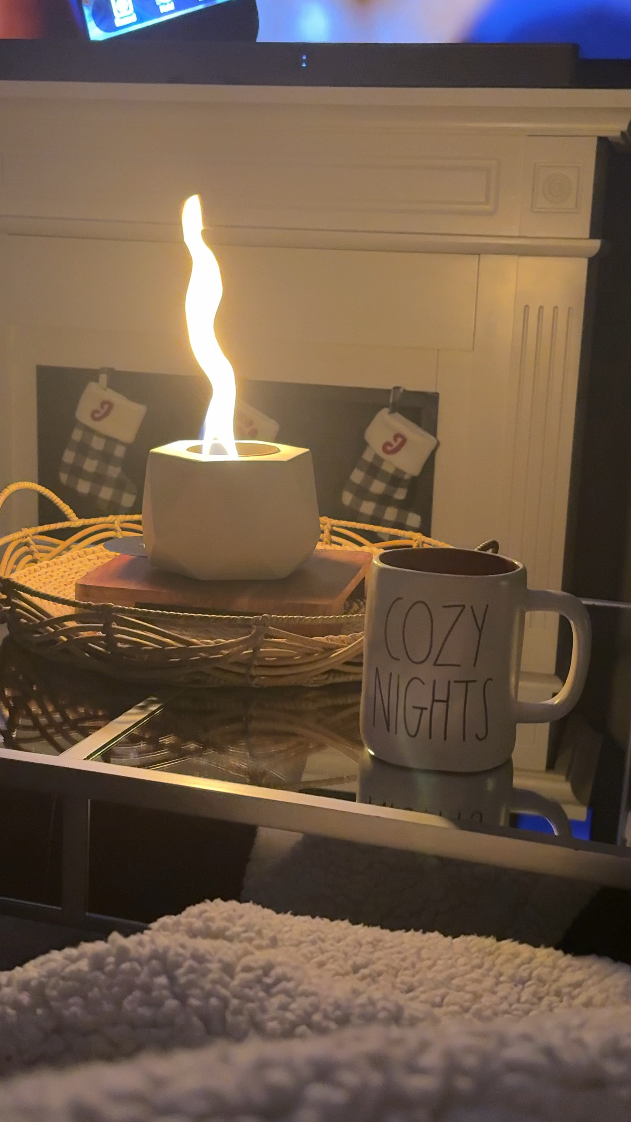 Beautiful Concrete Tabletop Fireplace 🔥
#firepit #home #tabletopfirepit 

#LTKHome #LTKSeasonal #LTKGiftGuide