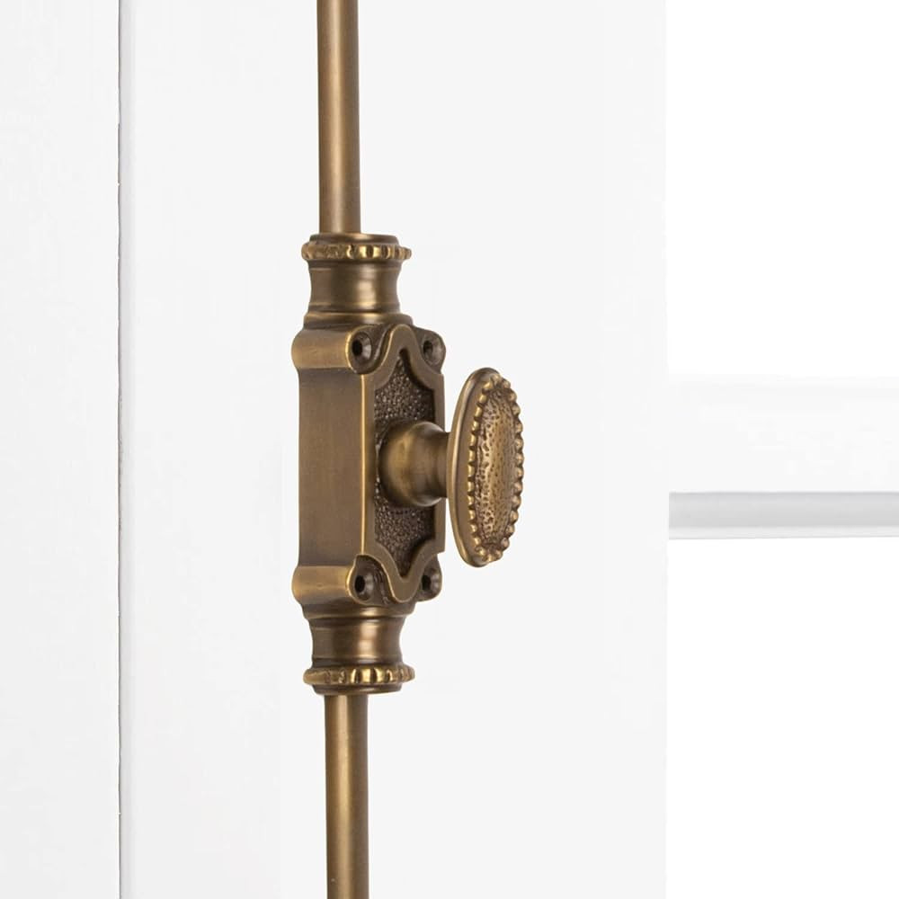 A29 Hardware 2 Feet Beaded Style Brass Cremone Bolt for Cabinets, Antique Brass Finish | Amazon (US)