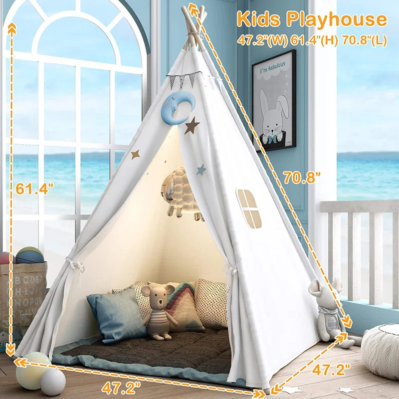 Play Tent For Kids With Carry Case, Foldable Girls Playhouse Toy Tent, Gift For Baby Toddler To P... | Wayfair Professional