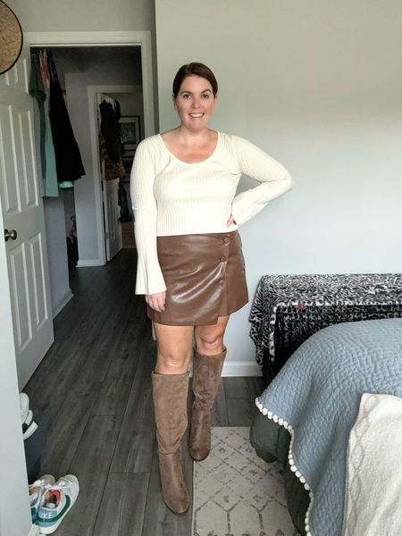 2 Fall Date Night Looks from Amazon! 

Look 2: another full Amazon look for the win! The skirt and sweater both run TTS, both come in several color options and are both under $50! 

#LTKfindsunder50 #LTKmidsize #LTKxPrime