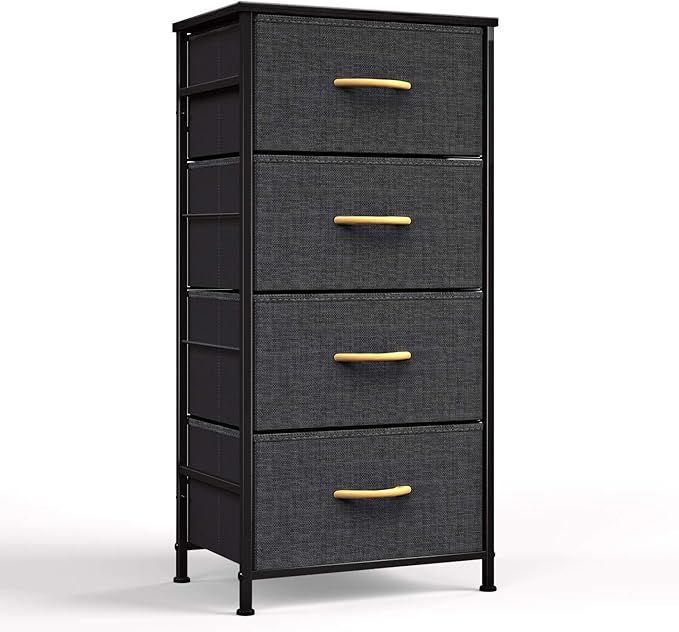 ROMOON 4 Drawer Fabric Dresser Storage Tower, Organizer Unit for Bedroom, Closet, Entryway, Hallw... | Amazon (US)