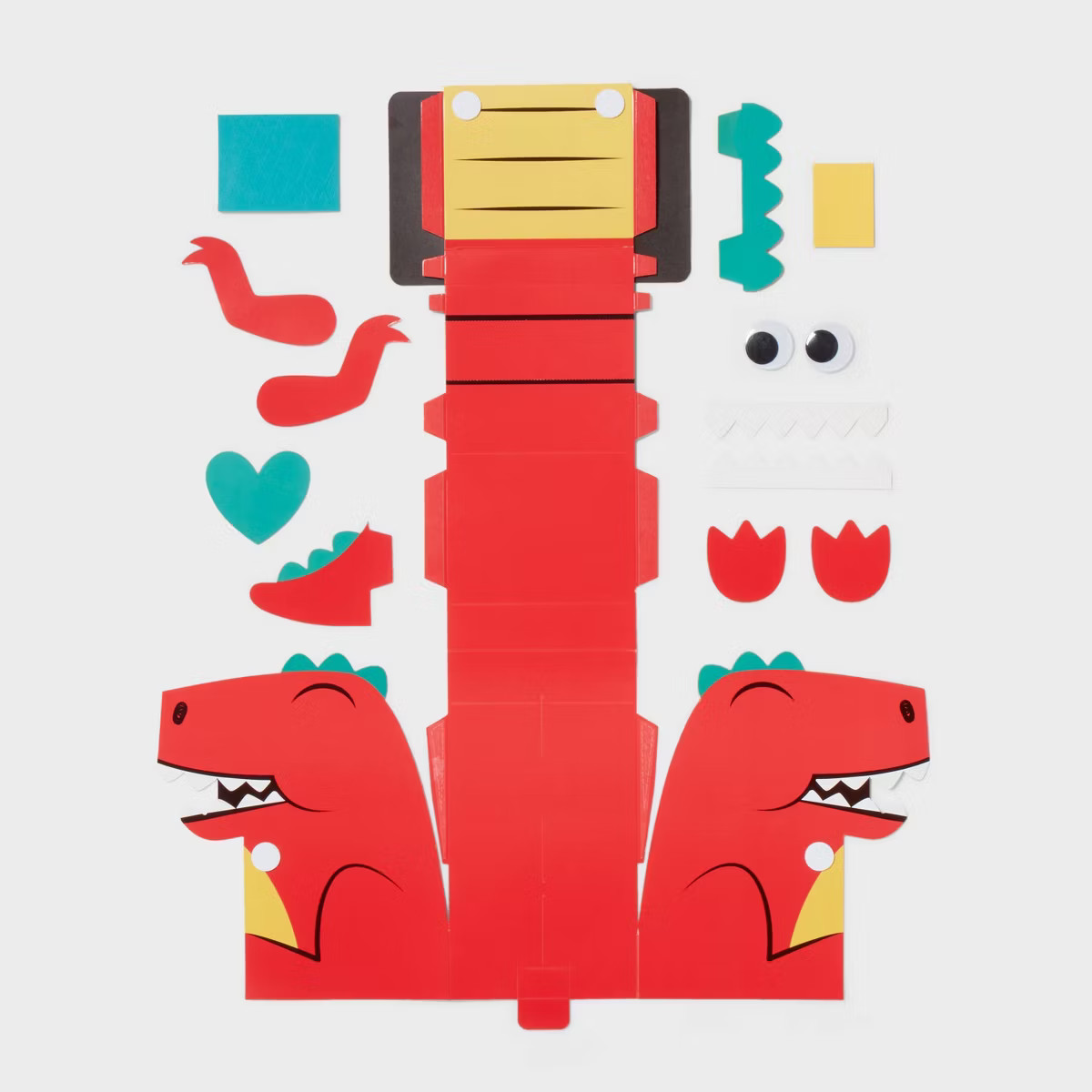 Dinosaur Valentine's Day Mailbox Paper Craft Kit - Spritz™ | Target