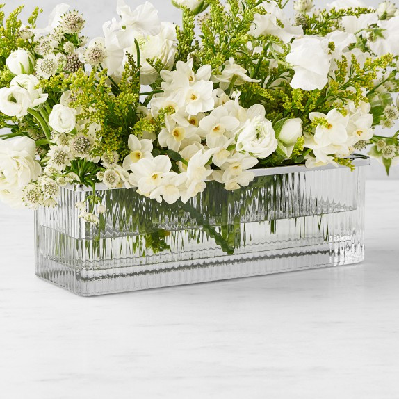 Lucia Rectangular Vase with Frog | Williams-Sonoma