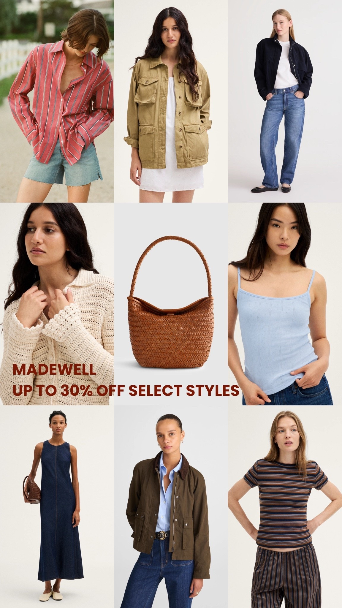 [10/13/26] @Madewell on sale | linking favorites! My most worn signature tote is on sale in a bucket and shoulder bag silhouette