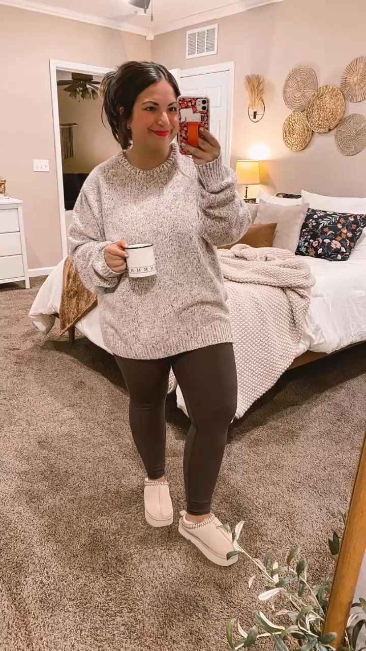 Embracing the oversized vibes! There's nothing like wearing a cozy men's sweater for that ultimate comfort. Perfect for lounging ✨

slippers: fit true to size // wearing a 5
leggings: fit true to size // wearing a large
sweater: fits oversized // wearing a large 
 

#LTKStyleTip #LTKSeasonal #LTKHoliday