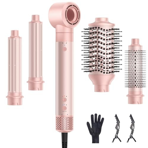 HydraStyl 5 in 1 Hot Air Styler, Hair Dryer Brush with Auto Wrap Curler, 110,000 RPM High-Speed Blow Dryer Styler, Frizz-Free Styling for All Hair Types-Straight, Wavy & Curly, No Heat Damage, 1200W | Amazon (US)