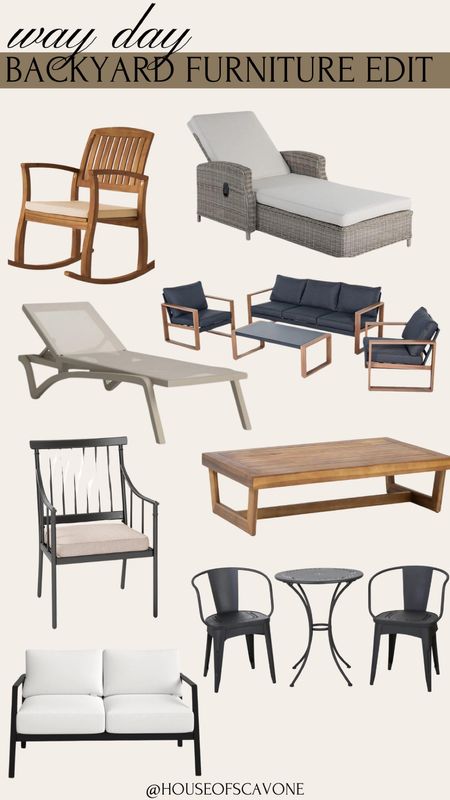 my outdoor furniture picks #backyard #outdoorfurniture #waydaydeals #backyardfurniture #patio #outdooroasis #loungechairs #pool #pooldays 

#LTKhome #LTKsalealert #LTKSeasonal