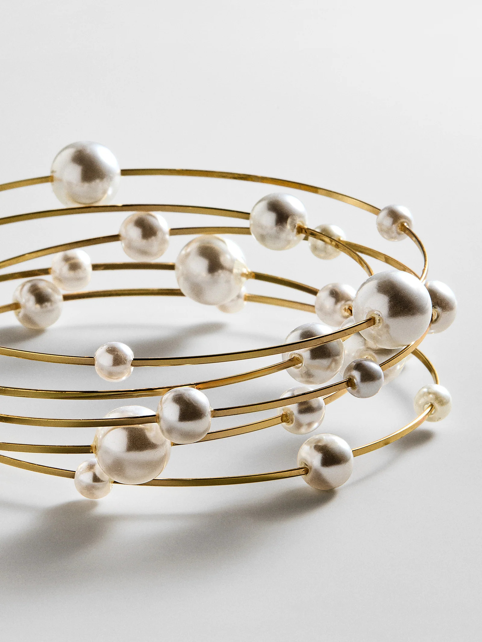 Blair Pearl Bracelet Set - Gold/Pearl | BaubleBar