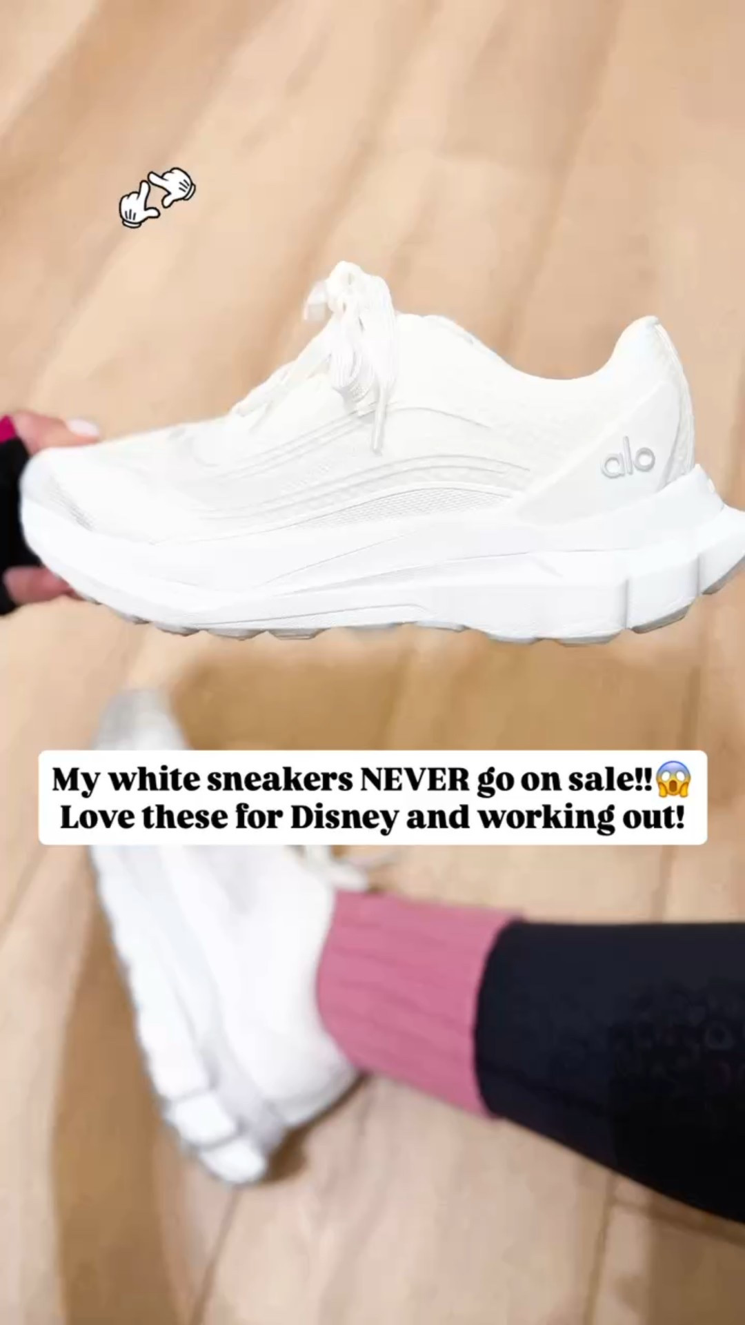 Alo runner White sneakers are TTS and so good for working out and walking/travel/Disney! 


#LTKTravel #LTKActive #LTKfitnessgoals